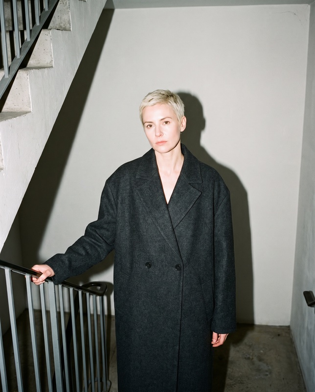Direct flash in a concrete stairwell., made with Nanobanana Pro
